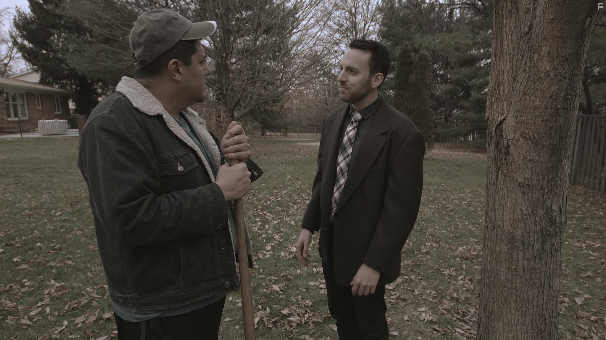 Oscar Lares and Shea Stewart in Silent Room: The MK Ultra Program (2021)