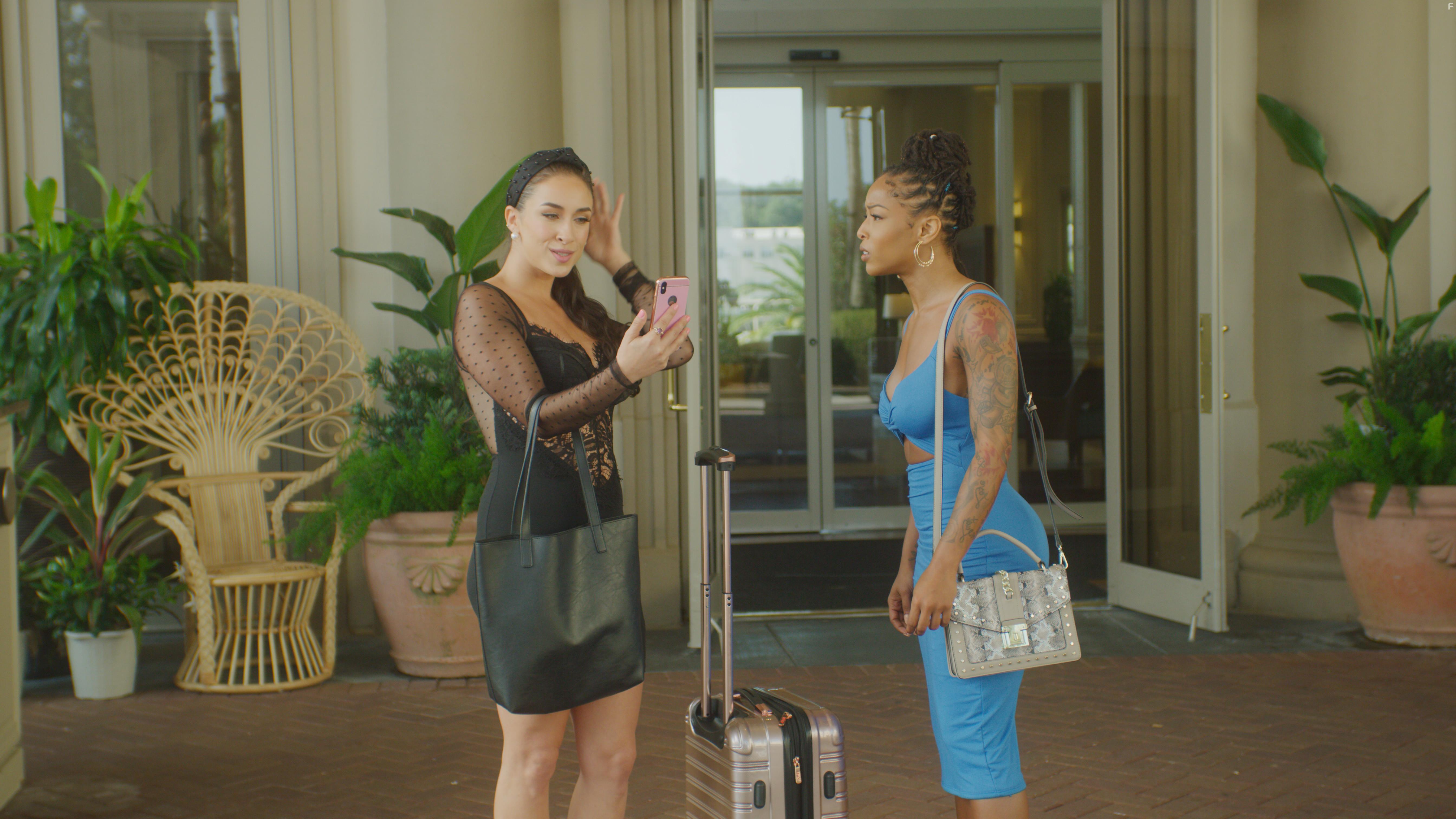 Ty Walker, Errol Sadler, Brittany S. Hall, and Haley Goldman in Girls Getaway Gone Wrong (2021)