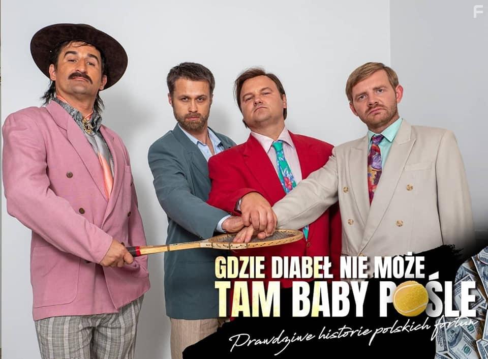 Michal Koterski, Maciej Zakoscielny, Sebastian Stankiewicz, and Rafal Zawierucha in Gdzie diabel nie moze, tam baby posle (2022)