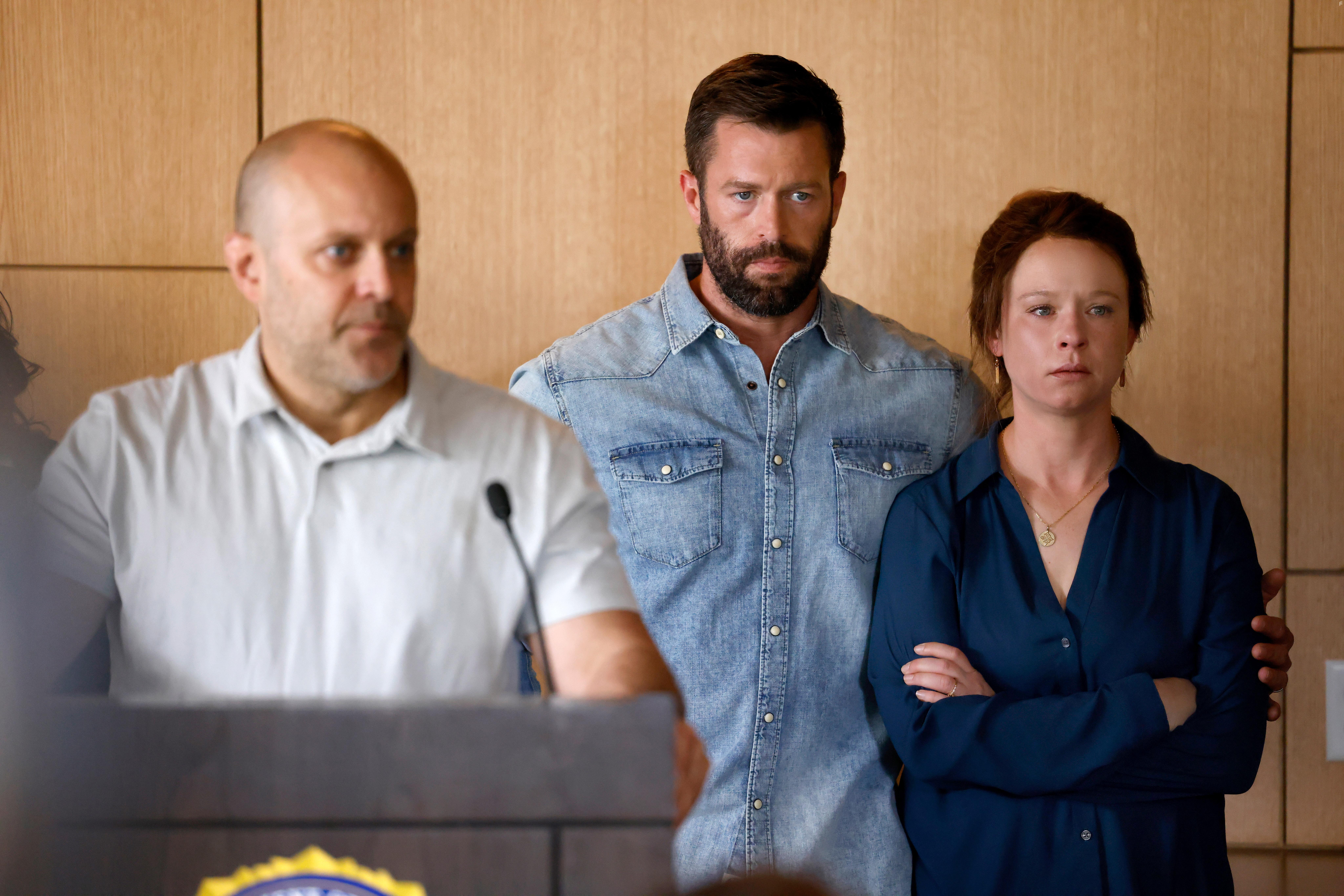 Thora Birch, Douglas Taurel, and Samuel Whitten in The Gabby Petito Story (2022)