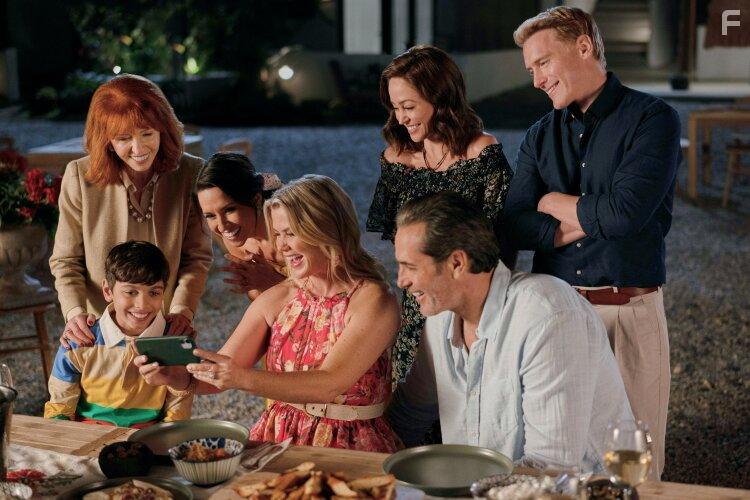 Lacey Chabert, Victor Webster, Jane Asher, Alison Sweeney, Autumn Reeser, Ch Grant, and Nicholas Banks in The Wedding Veil Journey (2023)
