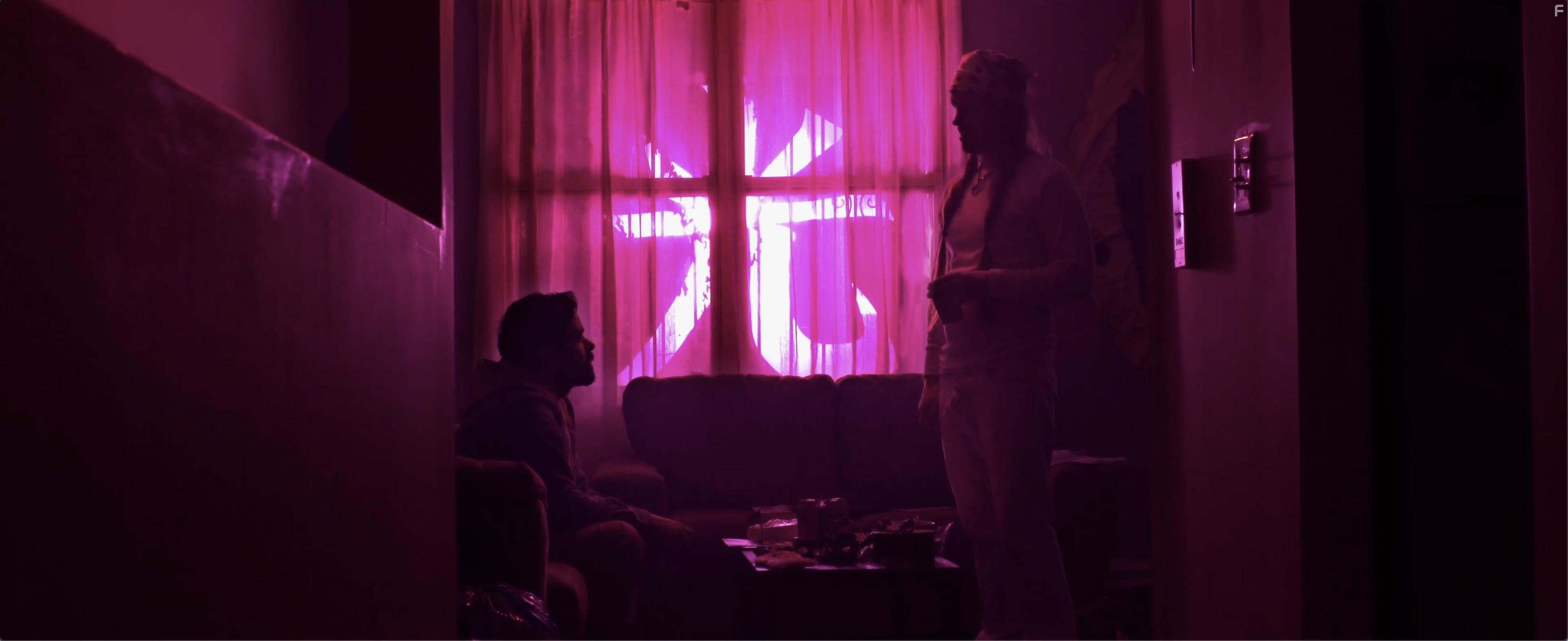 Grant Lancaster and Richard Templeton in The Blacklight (2021)