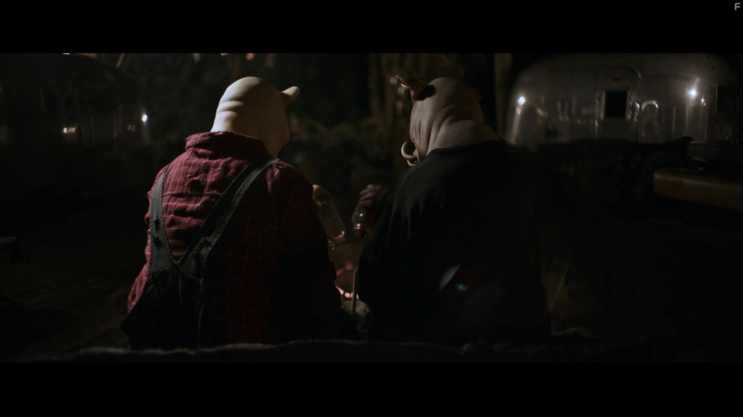 Chris Cordell and Craig David Dowsett in Winnie the Pooh: Blood and Honey (2023)