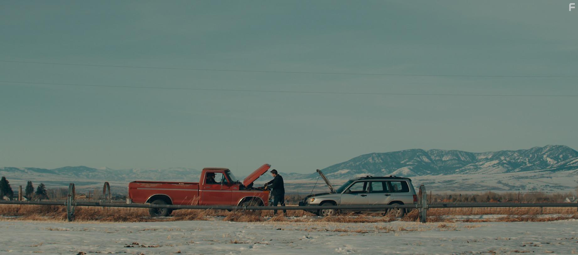 Nathan Kehn and Hedy Nasser in Finding Love in Big Sky, Montana (2022)