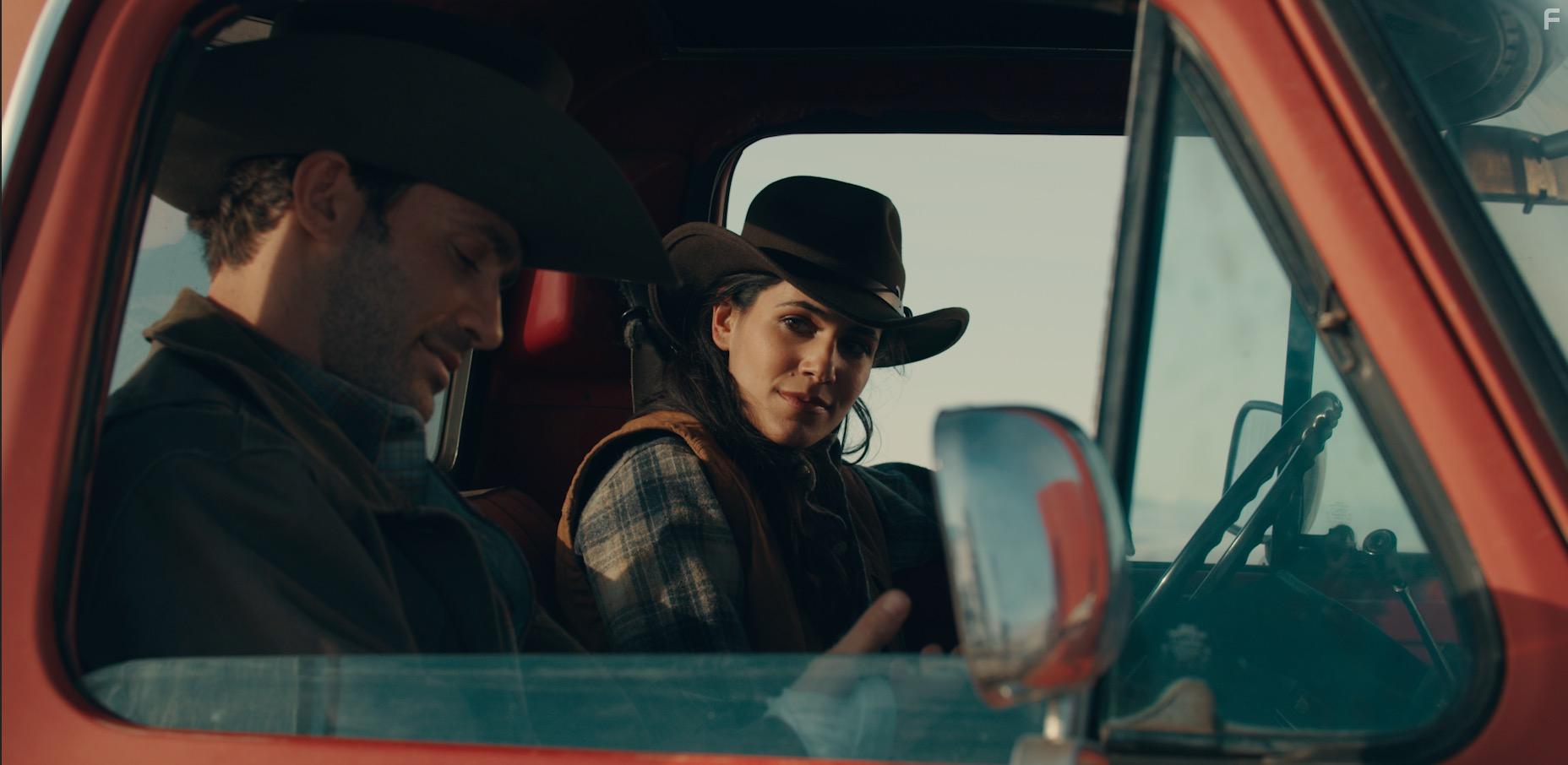 Jonathan Stoddard and Hedy Nasser in Finding Love in Big Sky, Montana (2022)