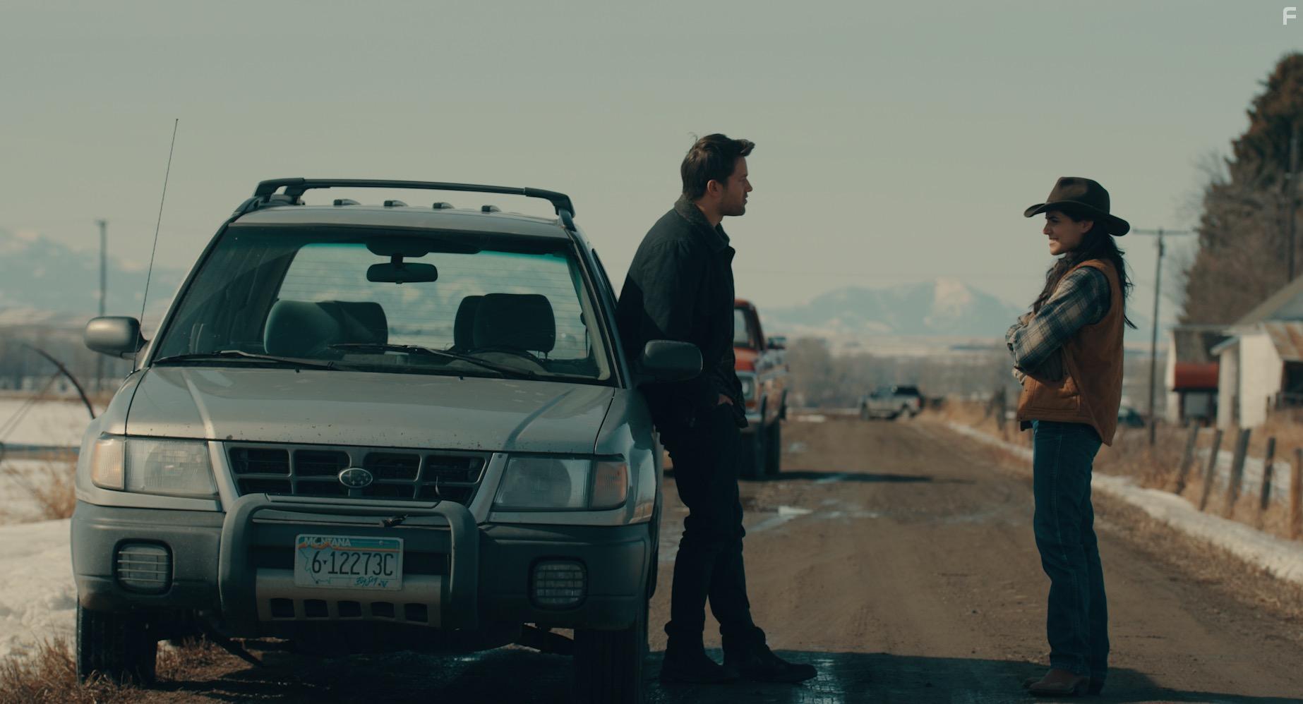 Nathan Kehn and Hedy Nasser in Finding Love in Big Sky, Montana (2022)