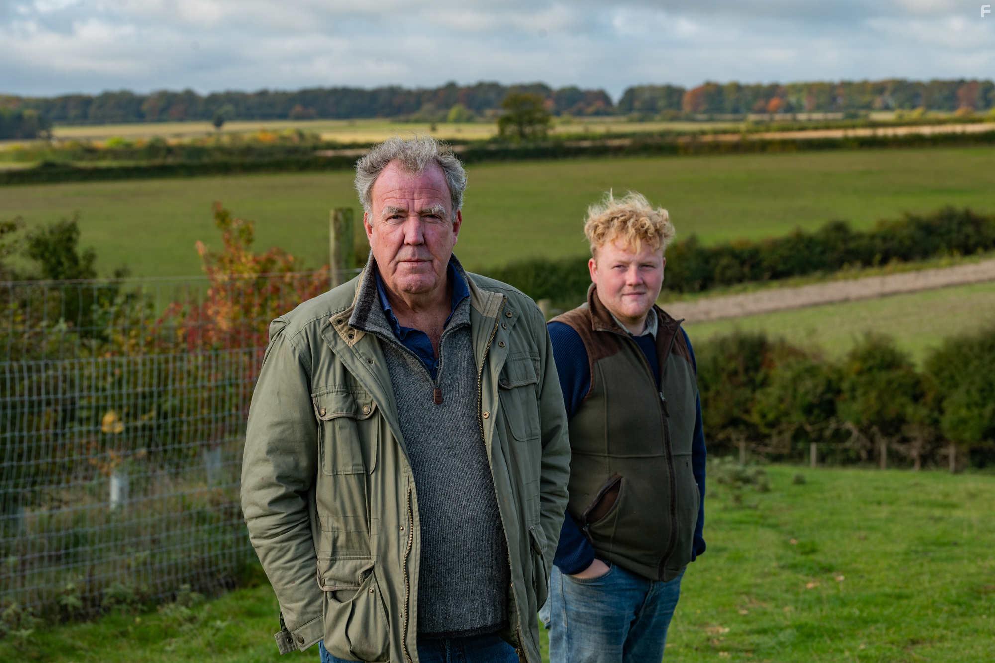 Jeremy Clarkson and Kaleb Cooper in Clarkson's Farm (2021)