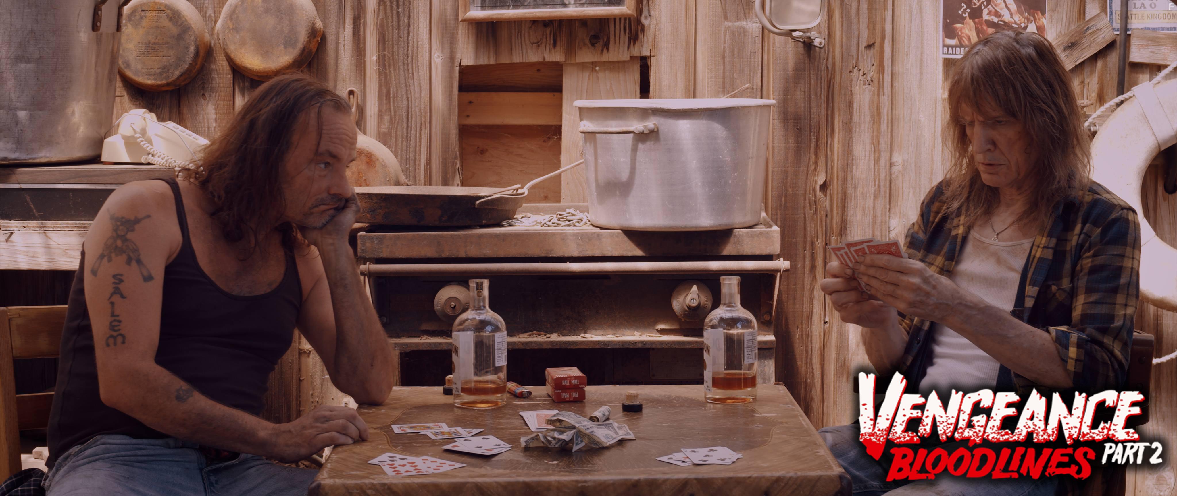 Tom McLoughlin and Rob Mello in Friday the 13th Vengeance 2: Bloodlines (2022)