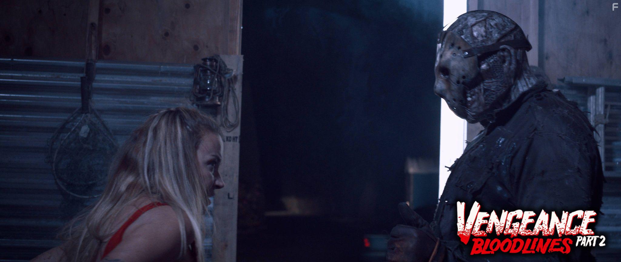 Tamara Glynn and Jason Brooks in Friday the 13th Vengeance 2: Bloodlines (2022)