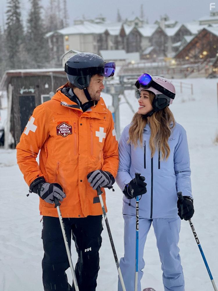 Ashley Newbrough and Stephen Huszar in Glacier National Park Romance (2023)