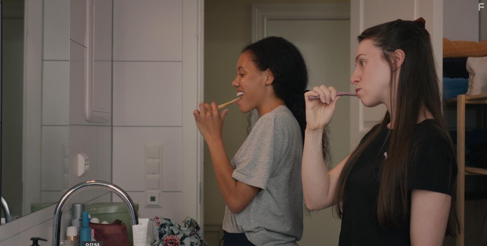 Maria Agwumaro and Amalie Ibsen Jensen in A Human Position (2022)