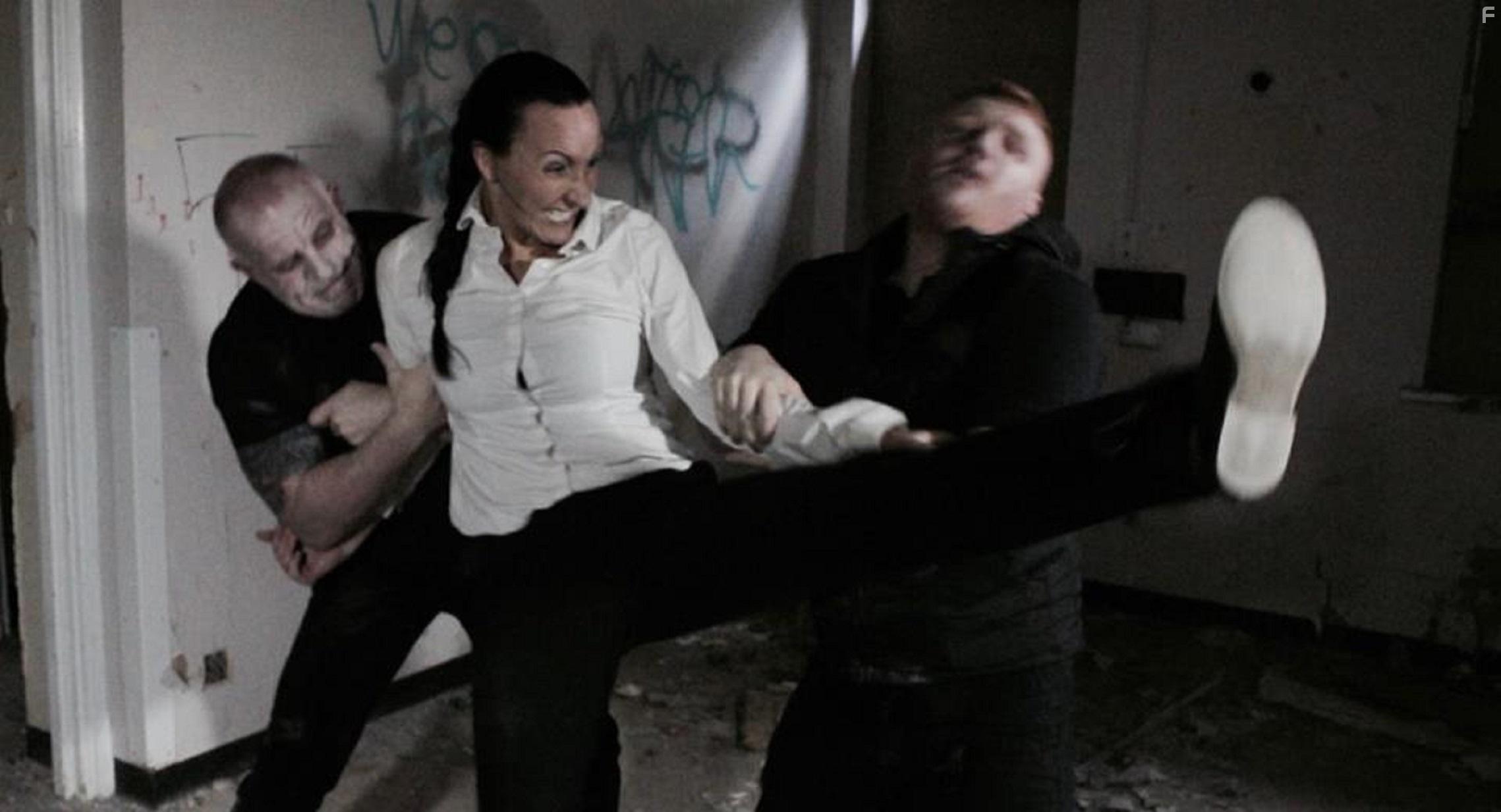 Dean Williams, Tayah Kansik, and Jake Jones in Scarlett Cross: Agents of D.E.A.T.H. (2022)