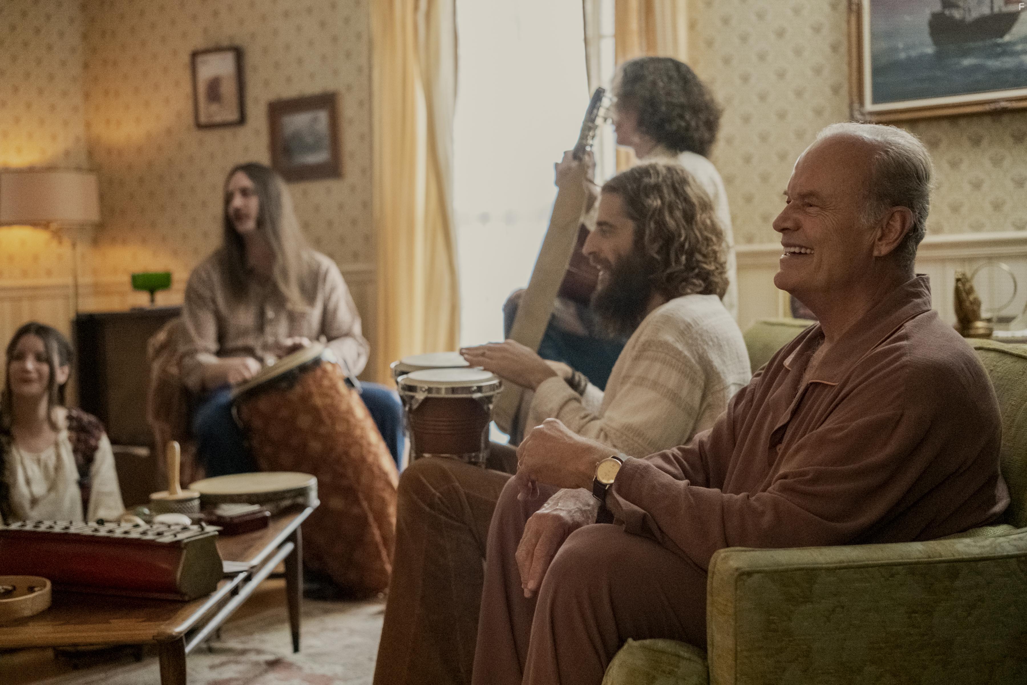 Kelsey Grammer and Jonathan Roumie in Jesus Revolution (2023)