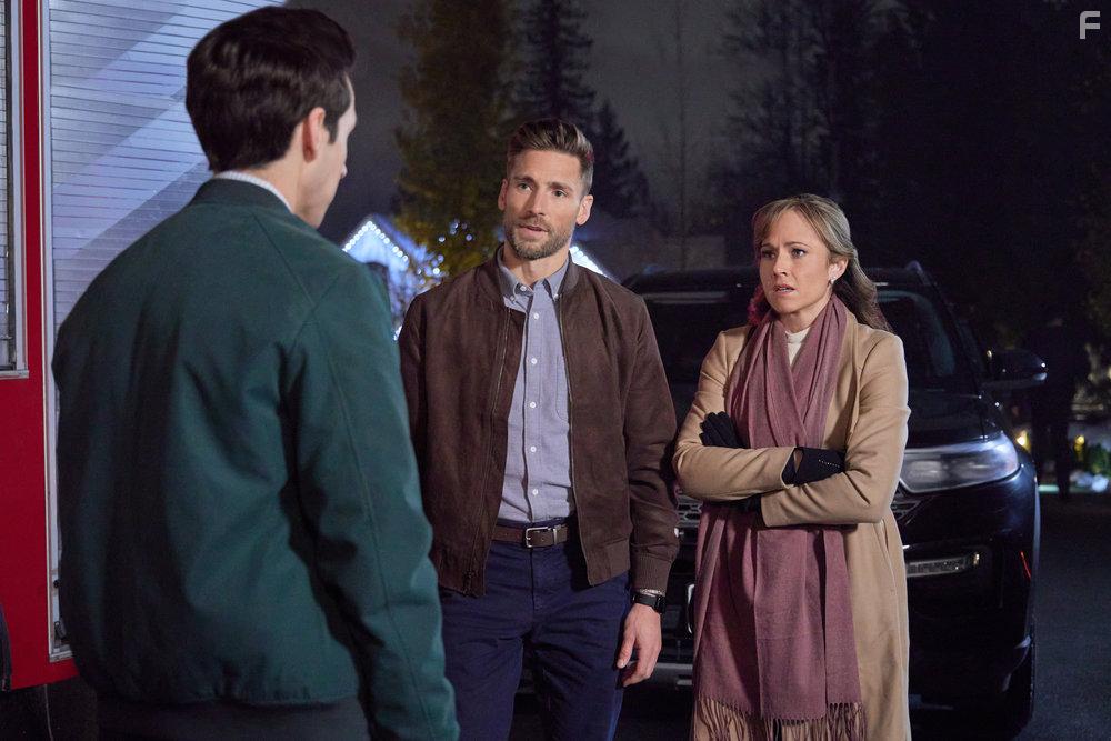 Nikki Deloach and Andrew W. Walker in Grilling Season: A Curious Caterer Mystery (2023)