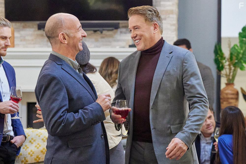 Rob LaBelle and Lochlyn Munro in Grilling Season: A Curious Caterer Mystery (2023)