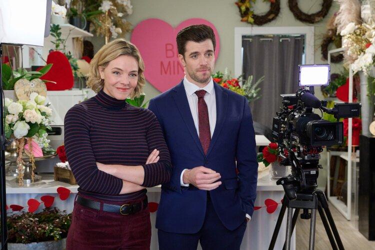 Dan Jeannotte and Eloise Mumford in Sweeter Than Chocolate (2023)