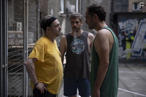 Boris Milivojevic, Ivan Zaric, and Radivoje Bukvic in Besa (2018)