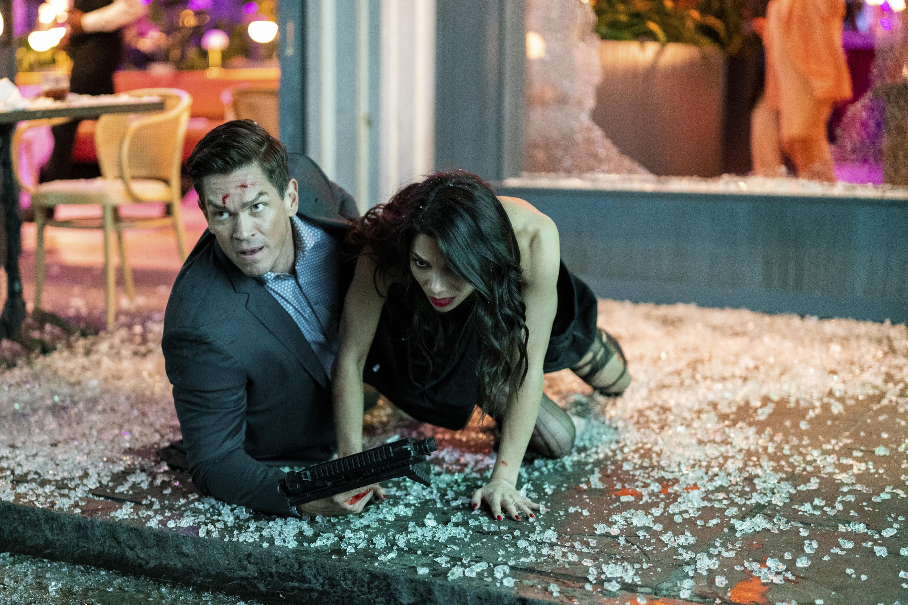 Steve Howey and Ginger Gonzaga in True Lies (1994)