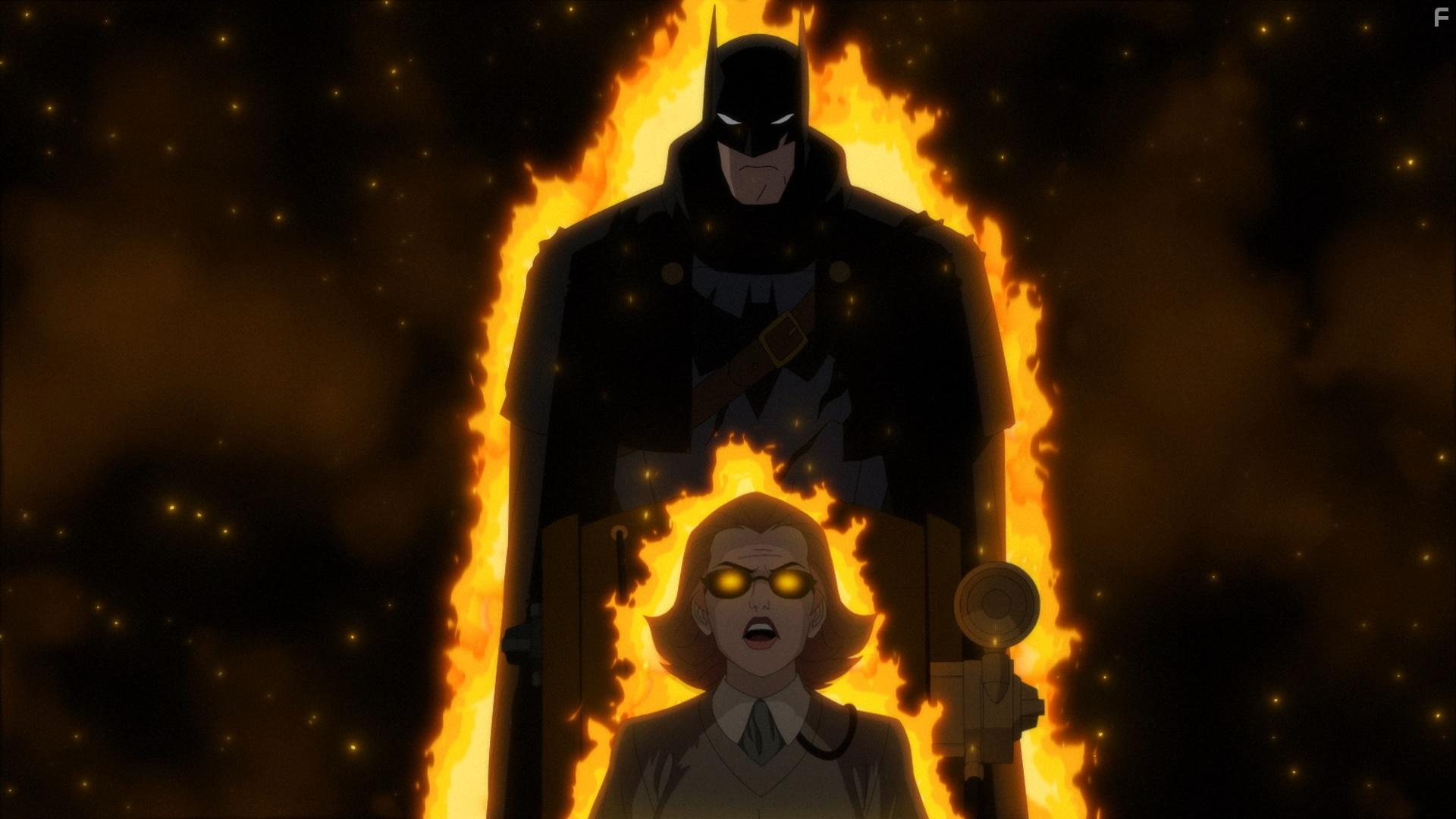 In preparing to take on supernatural forces, Batman turns to his own mystical ally – Oracle – to help prepare for battle in a key scene from Batman: The Doom That Came To Gotham. David Giuntoli (Grimm, A Million Little Things) and Gideon Adlon (Pacific Rim: The Black) give voice to Batman and an Elseworlds-altered Oracle, respectively.