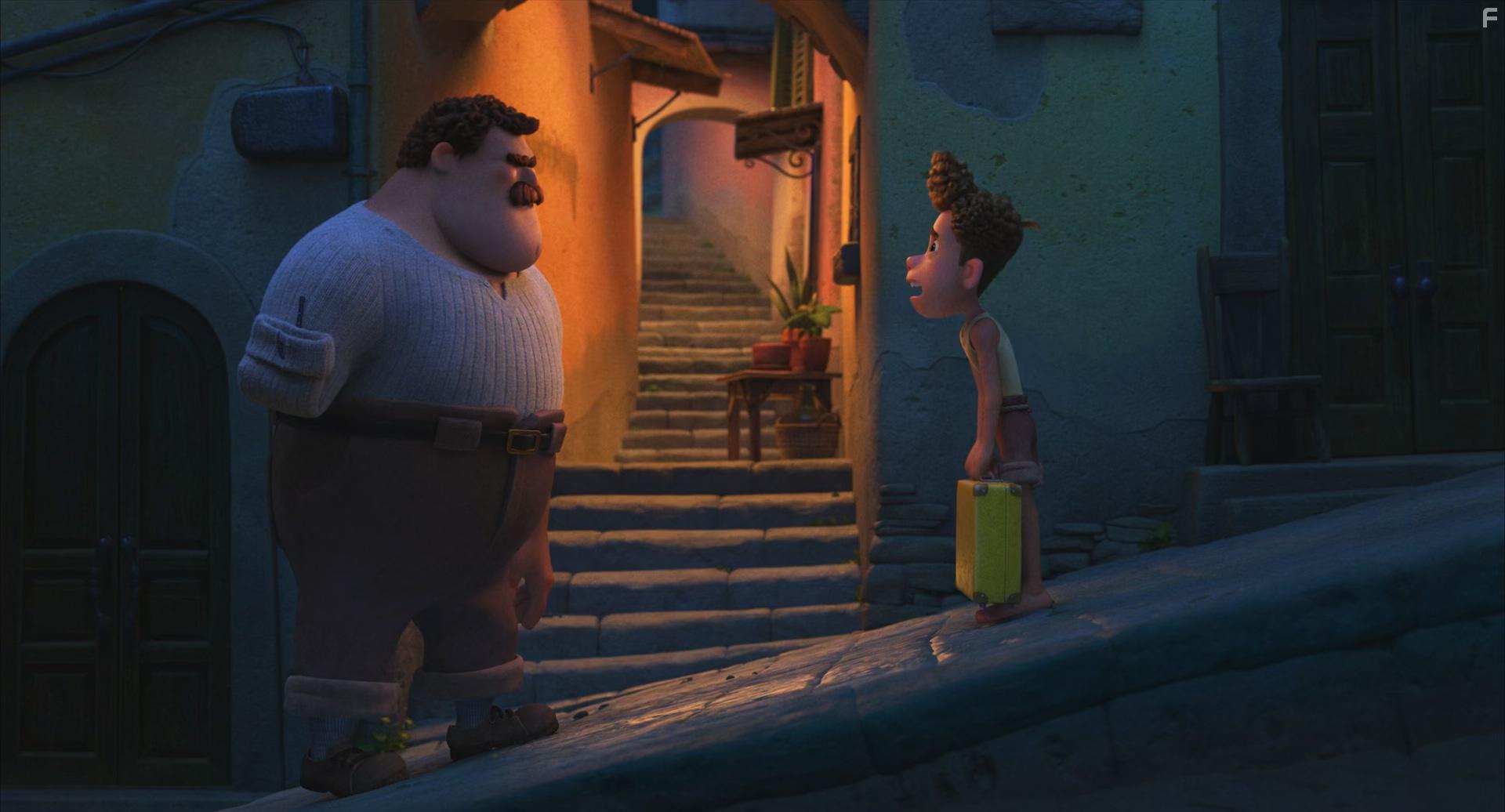 Marco Barricelli and Jack Dylan Grazer in Ciao Alberto (2021)