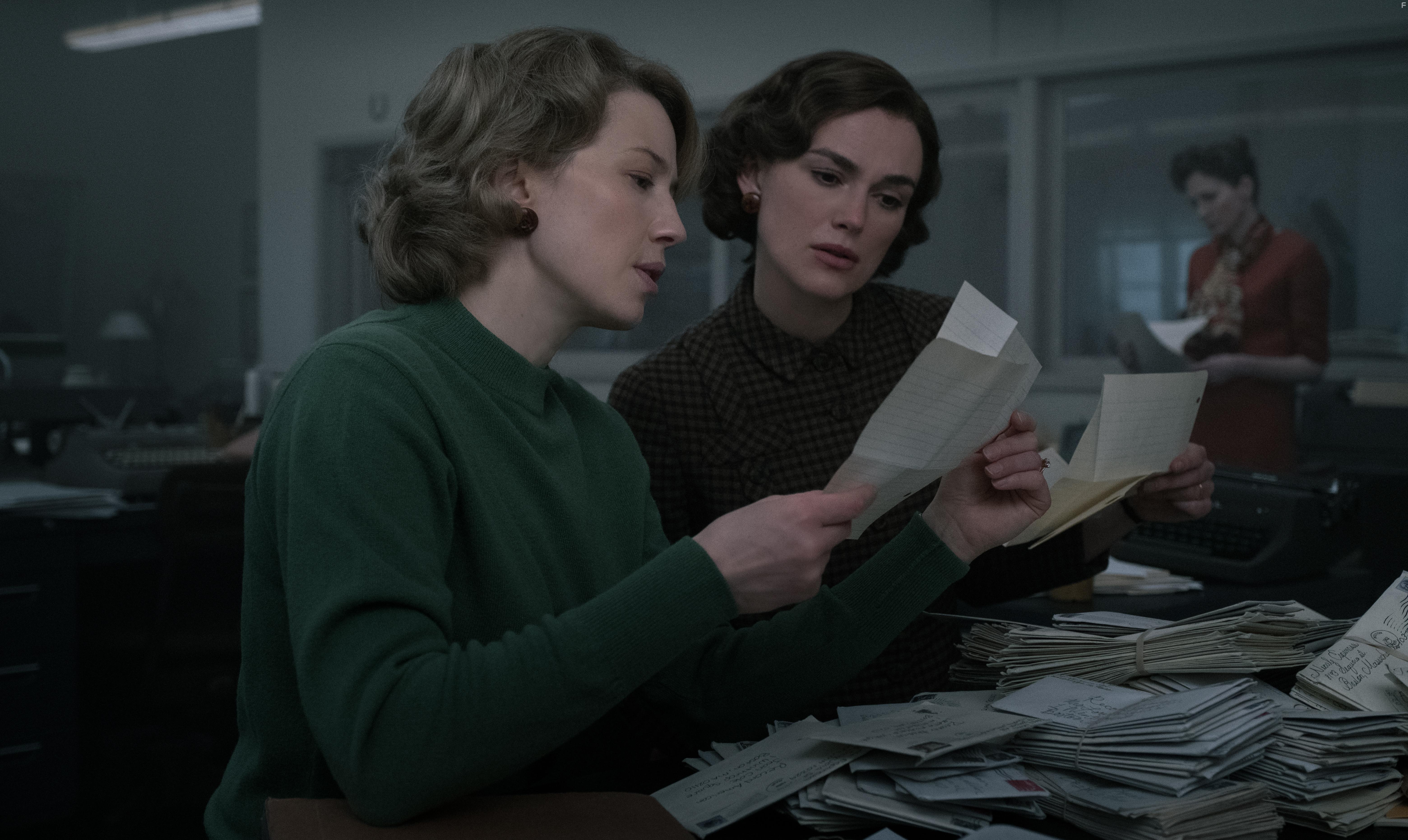 Keira Knightley and Carrie Coon in Boston Strangler (2023)