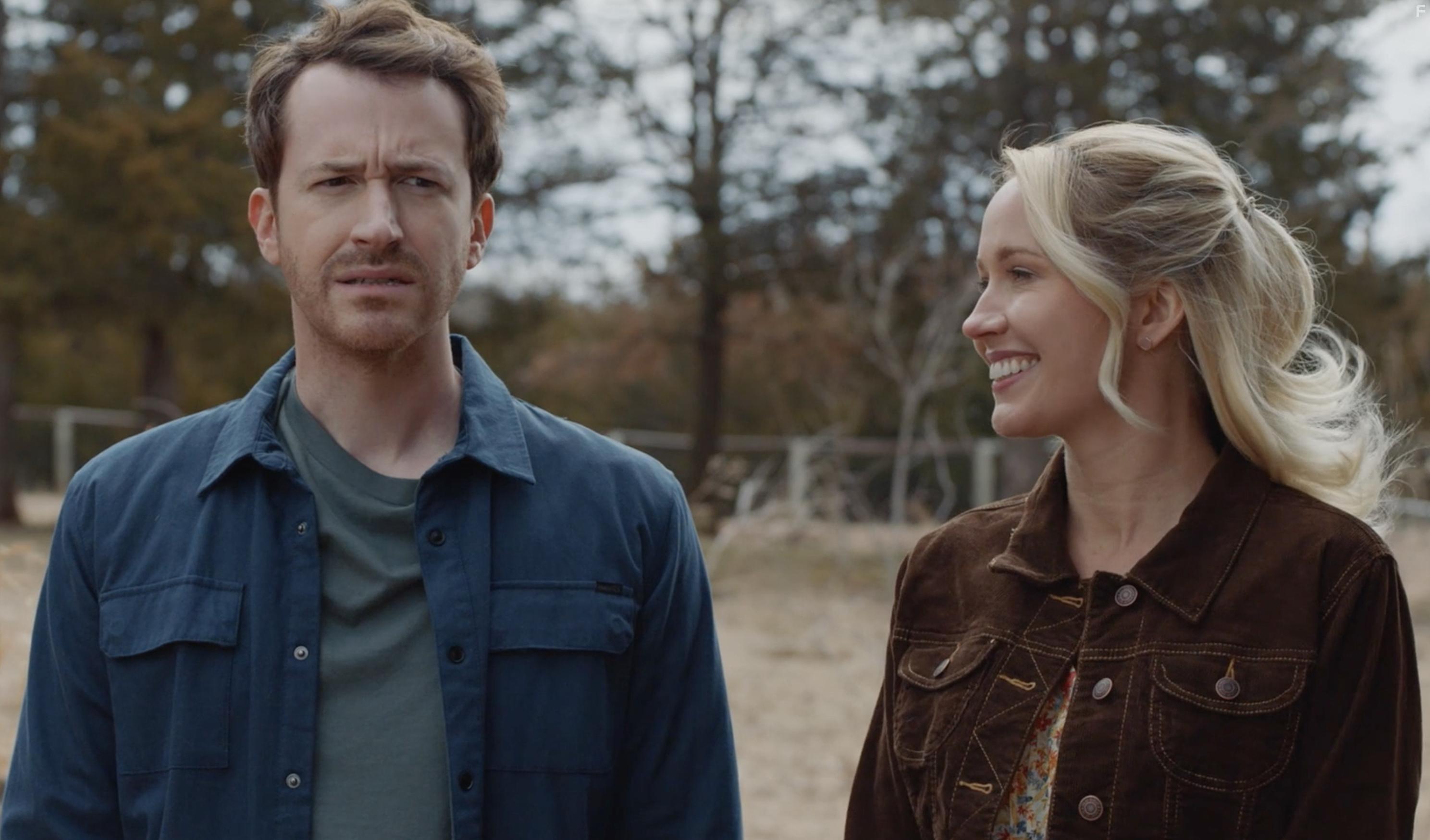 Joseph Mazzello and Anna Camp in Unexpected (2023)