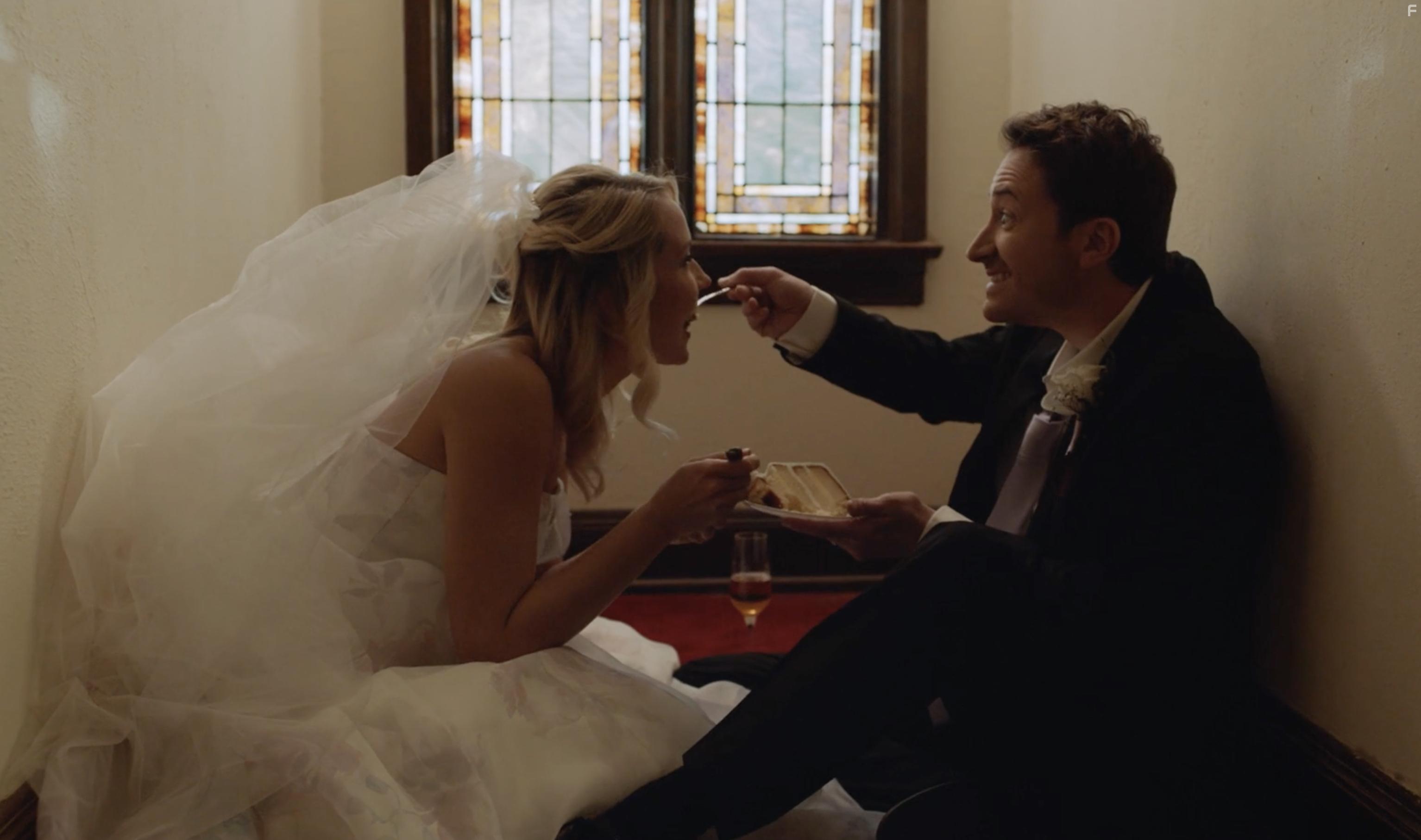 Joseph Mazzello and Anna Camp in Unexpected (2023)