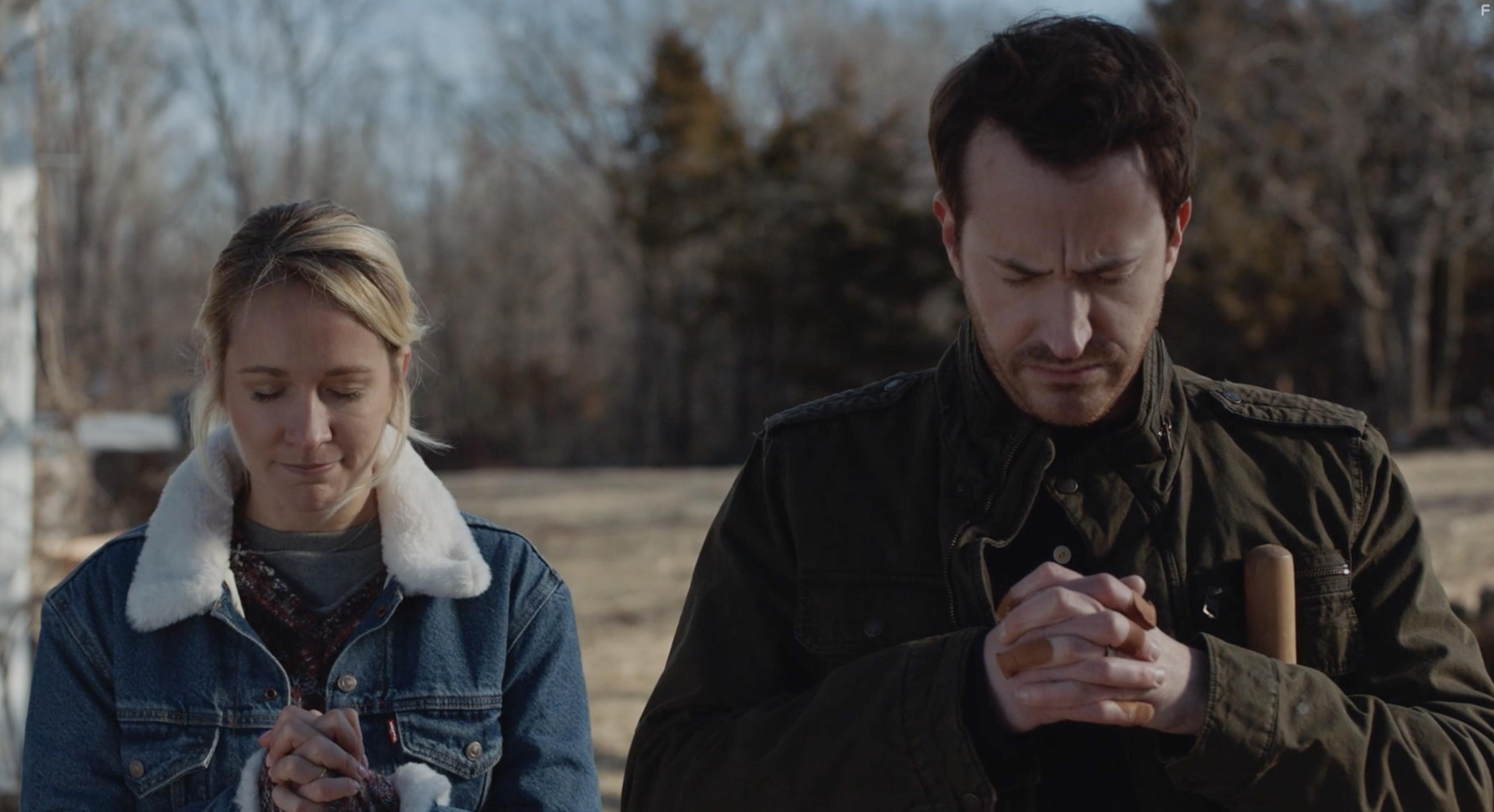 Joseph Mazzello and Anna Camp in Unexpected (2023)