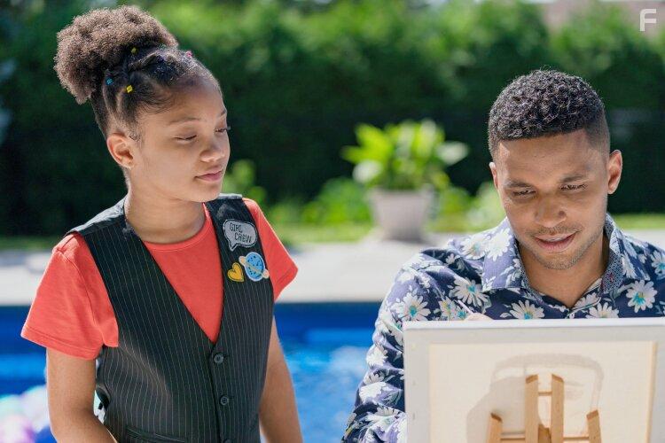 Andrew Bushell and Leah Brady in The Love Club (2023)