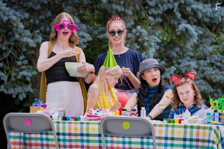 Brittany Bristow, Camille Stopps, and Lily Gao in The Love Club (2023)