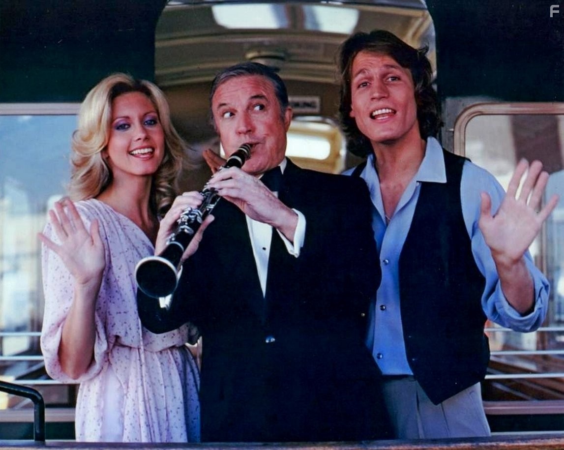 Gene Kelly, Olivia Newton-John, and Michael Beck in Ксанаду (1980)