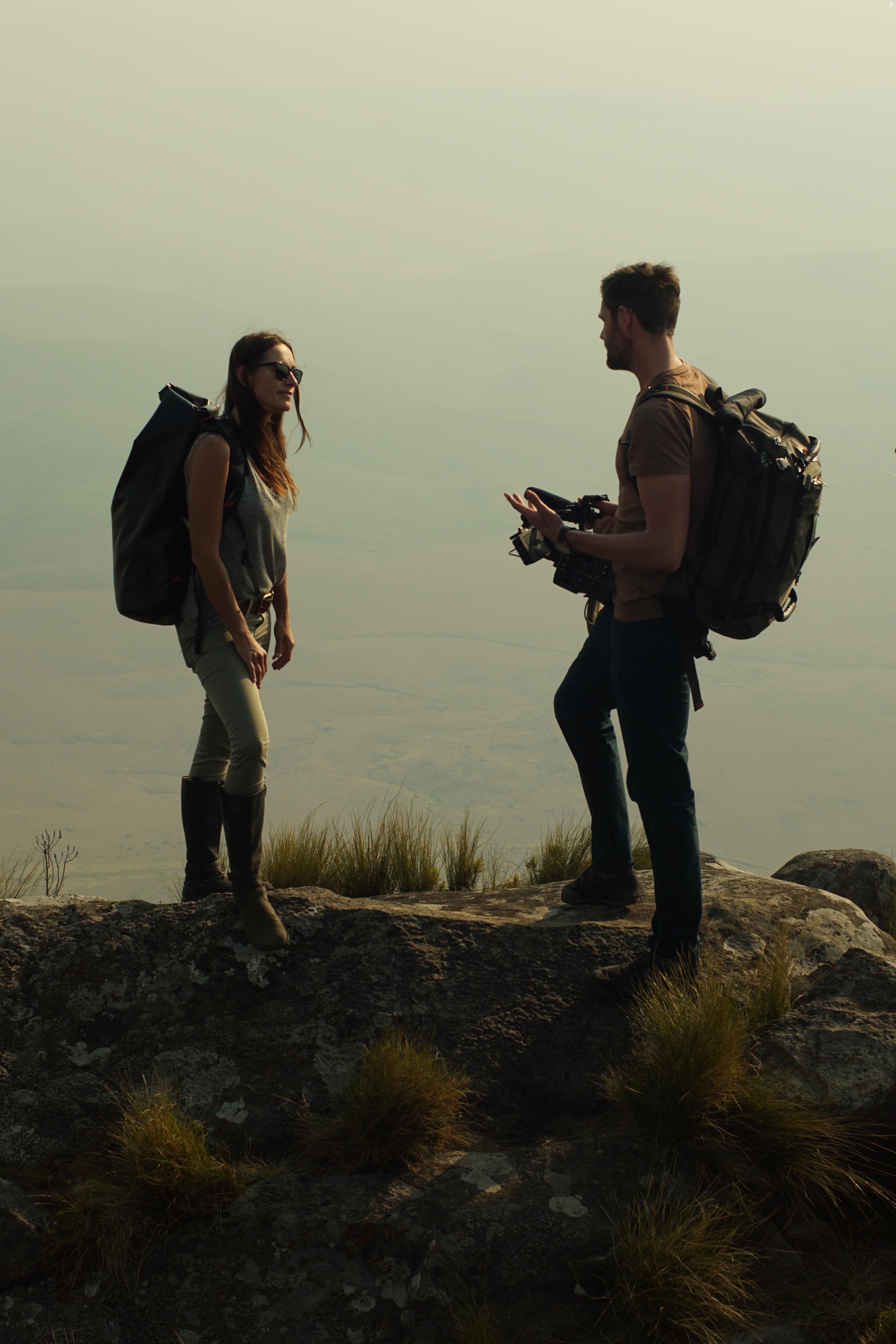 Kinga Philipps and J.J. Kelley in Lost in the Wild (2019)