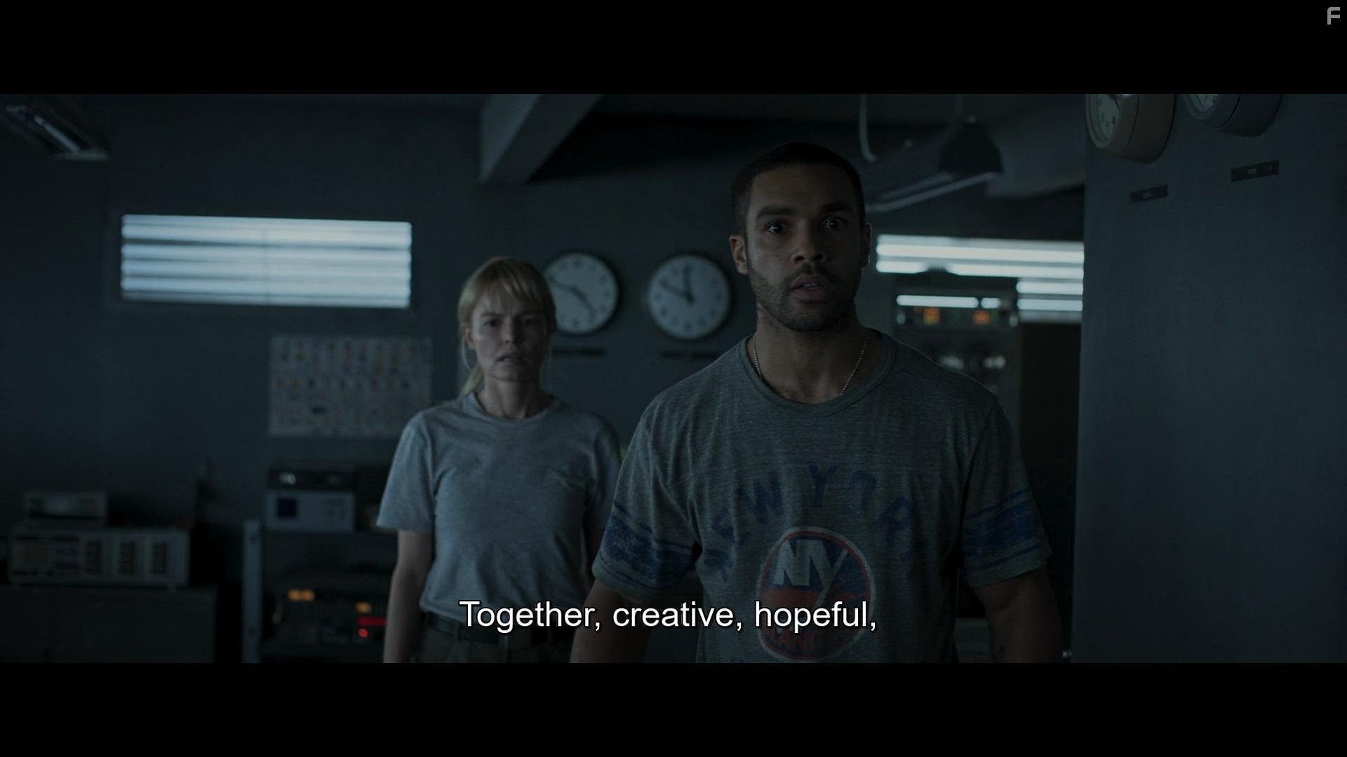 Kate Bosworth and Lucien Laviscount in Last Sentinel (2023)