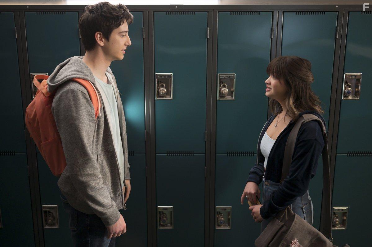 Milo Manheim and Peyton Elizabeth Lee in Prom Pact (2023)