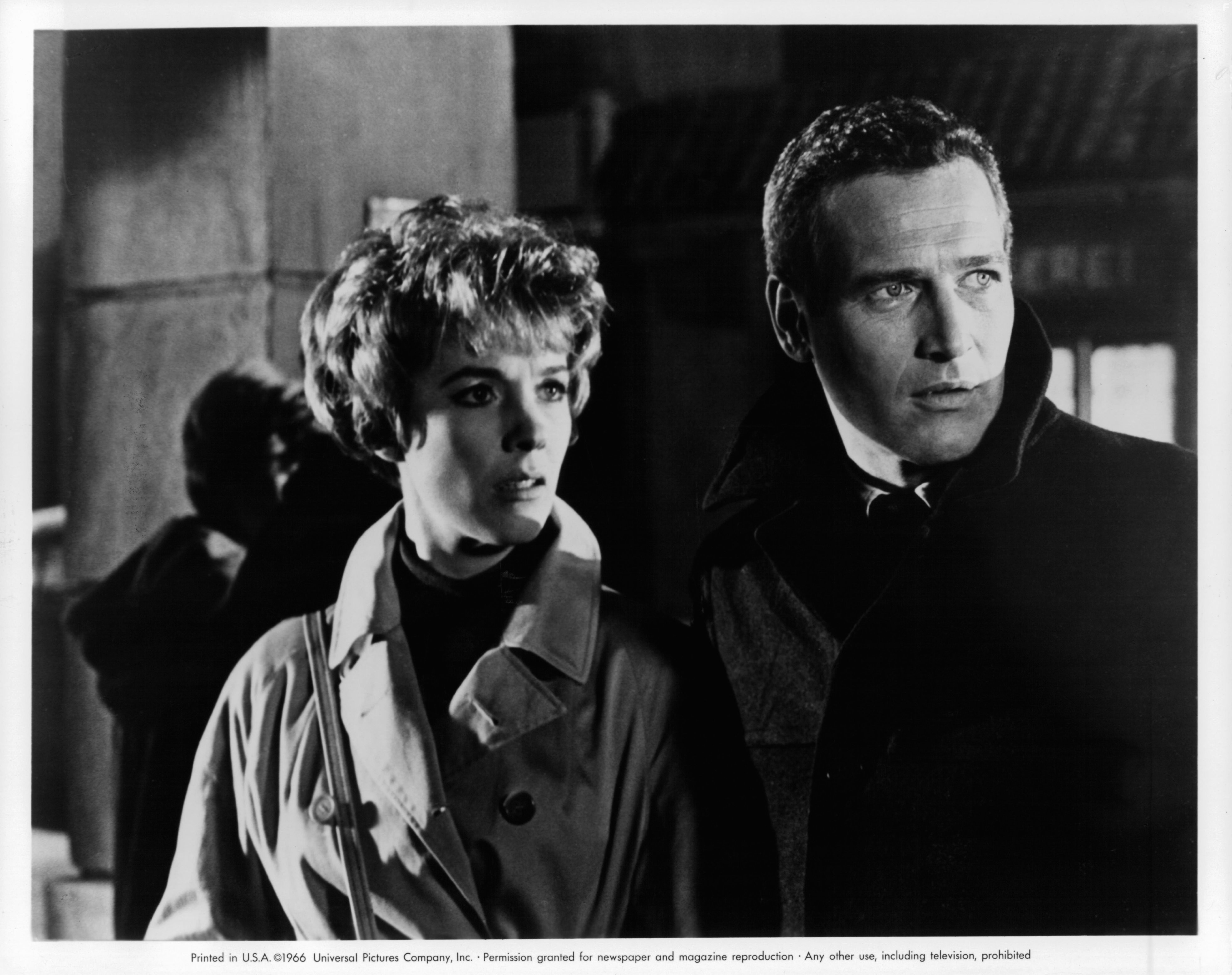 Paul Newman and Julie Andrews in Разорванный занавес (1966)