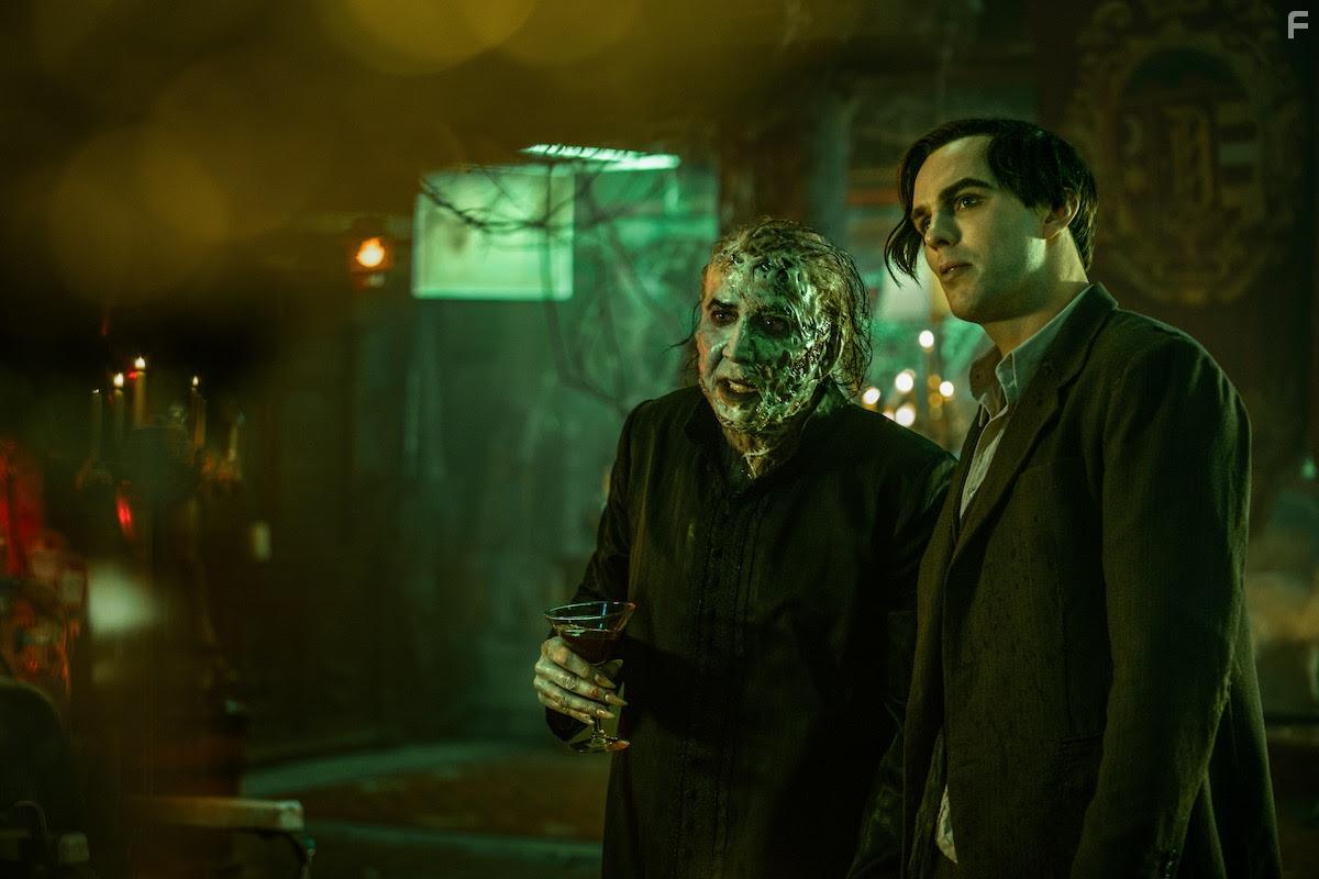 Nicolas Cage and Nicholas Hoult in Renfield (2023)