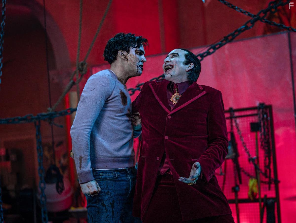 Nicolas Cage and Nicholas Hoult in Renfield (2023)