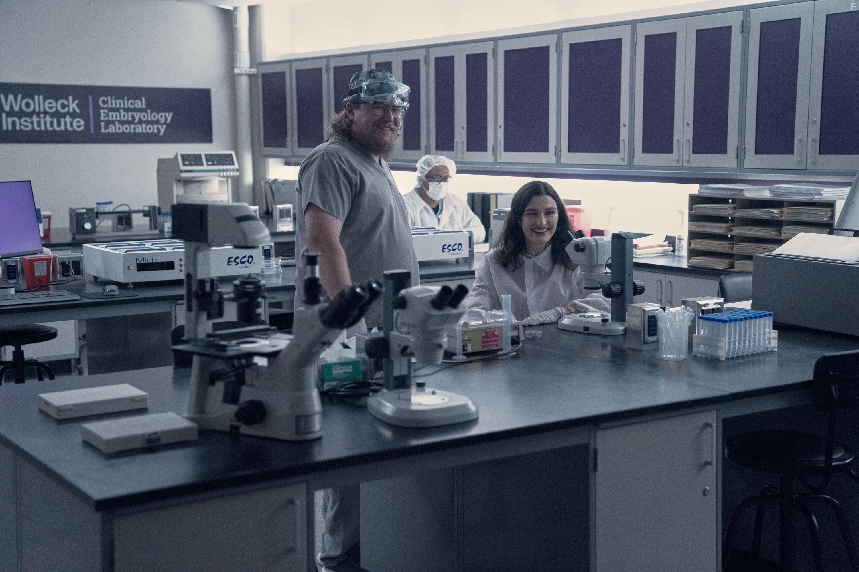 Rachel Weisz and Michael Chernus in Dead Ringers (2023)