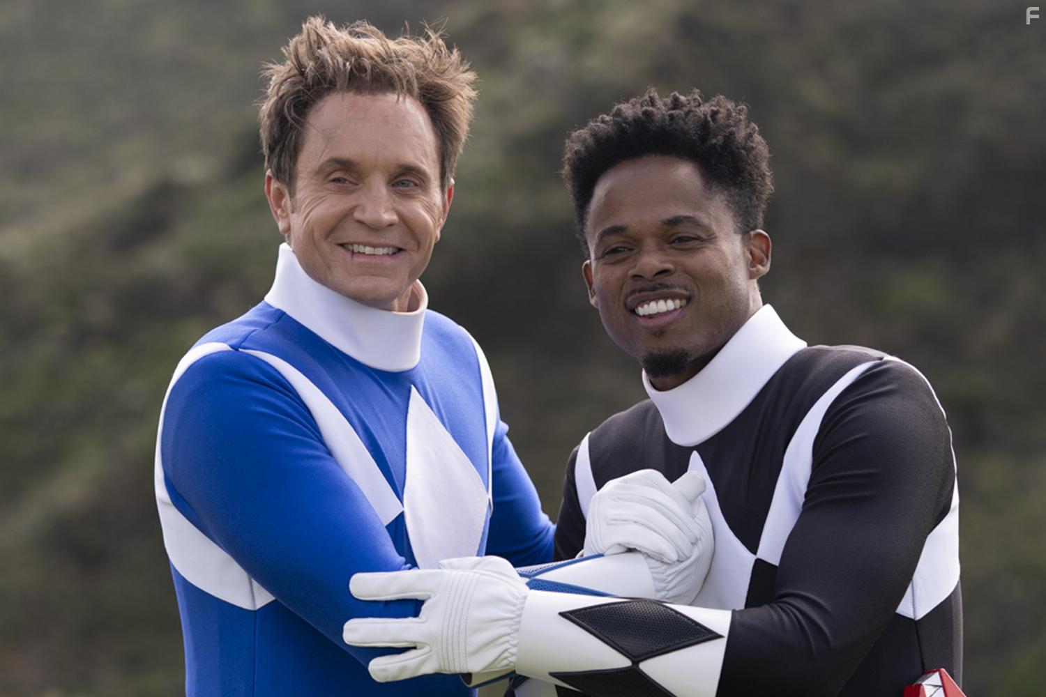 Tracey Collins, Walter Jones, David Yost, and Ollie Jones in Mighty Morphin Power Rangers: Once & Always (2023)