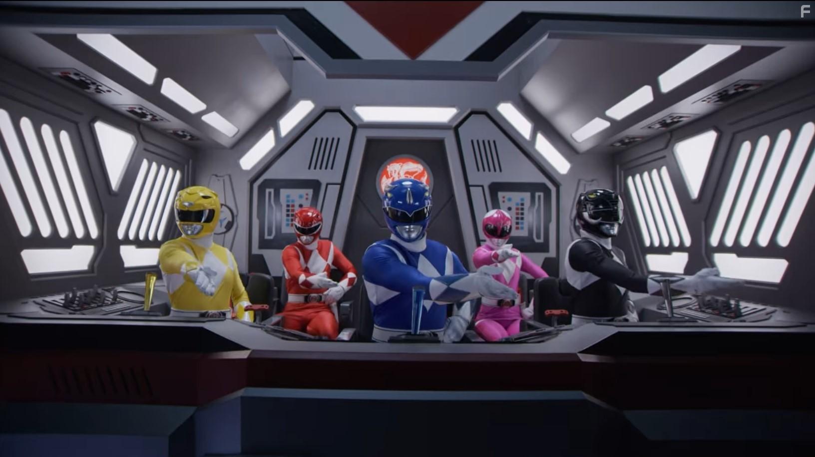 Steve Cardenas, Walter Jones, Catherine Sutherland, David Yost, and Charlie Kersh in Mighty Morphin Power Rangers: Once & Always (2023)