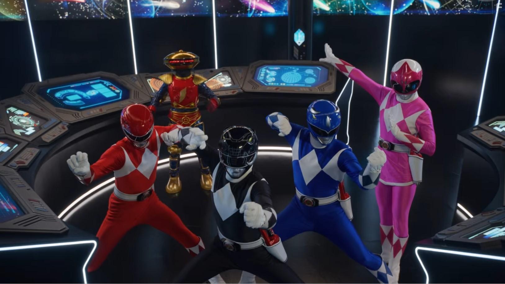 Steve Cardenas, Richard Steven Horvitz, Walter Jones, Catherine Sutherland, and David Yost in Mighty Morphin Power Rangers: Once & Always (2023)