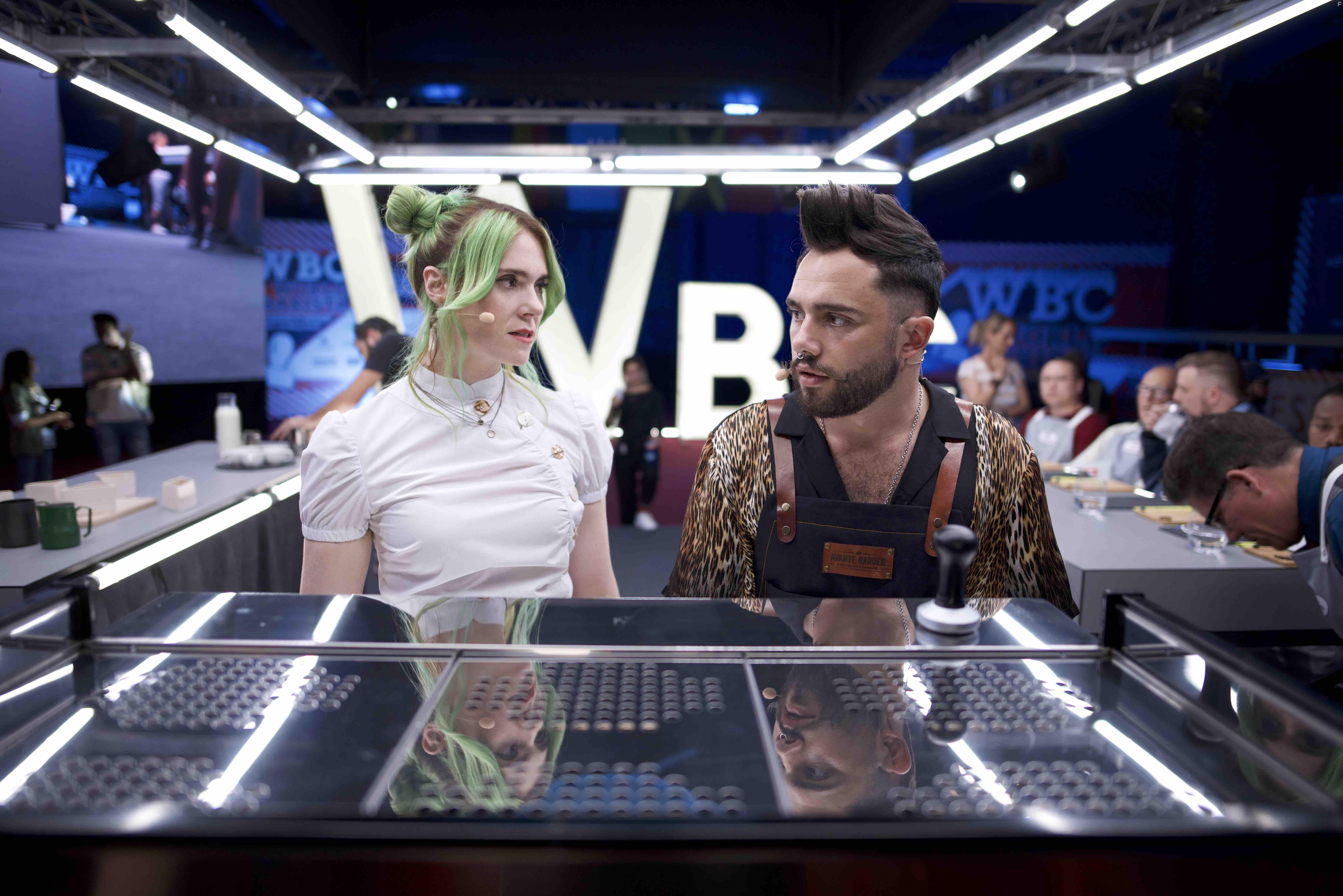 Kate Nash and Toby Sebastian in Coffee Wars (2023)