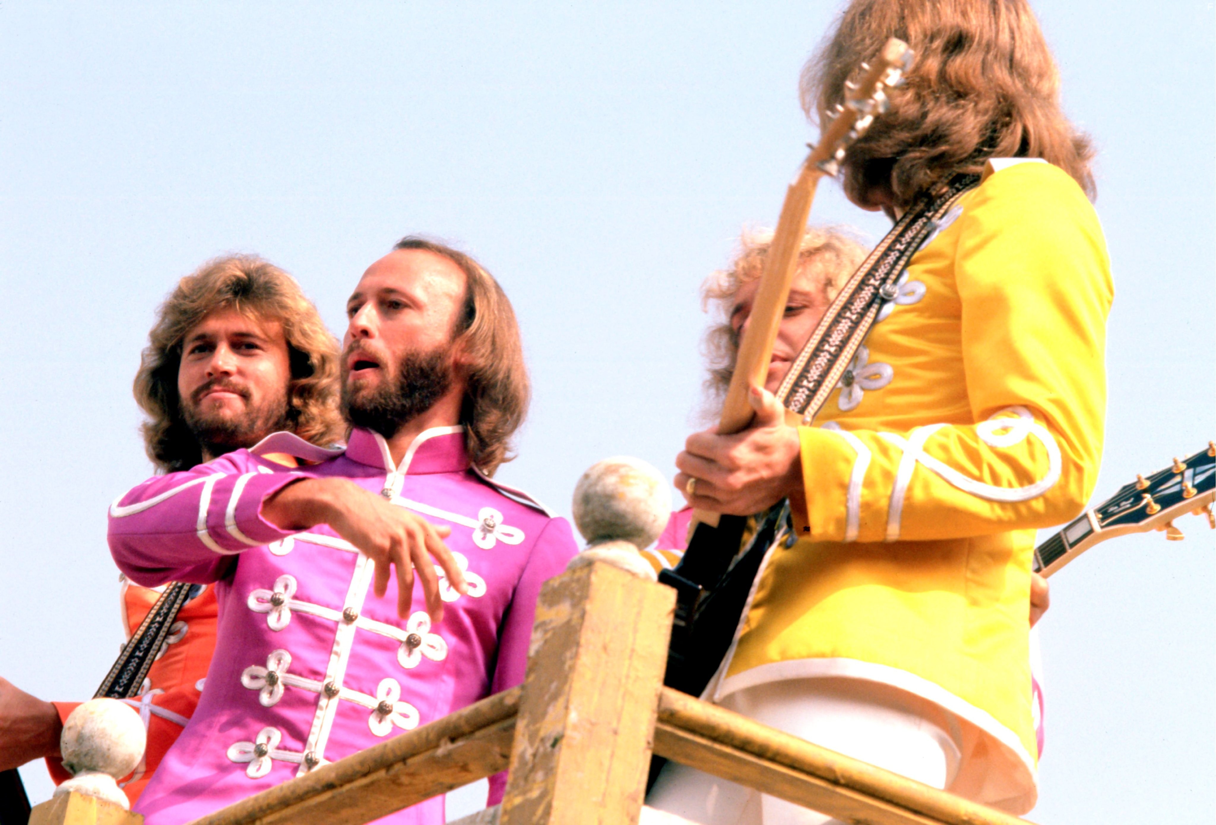 Barry Gibb, Peter Frampton, Maurice Gibb, and Robin Gibb in Клуб одиноких сердец сержанта Пеппера (1978)