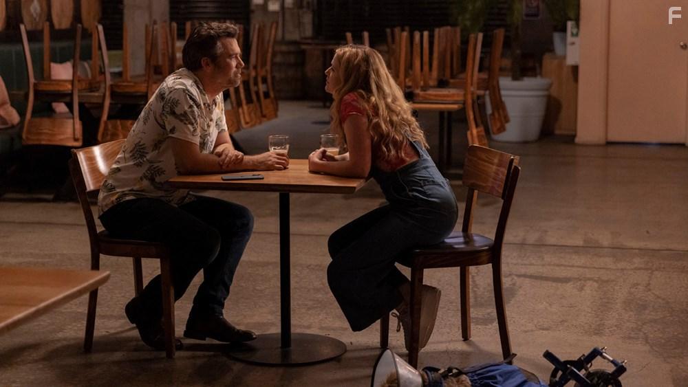 Patrick Brammall and Harriet Dyer in Colin from Accounts (2022)