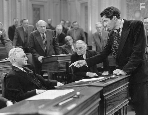 "Mr. Smith Goes to Washington" Claude Rains,  James Stewart, 1939 Columbia