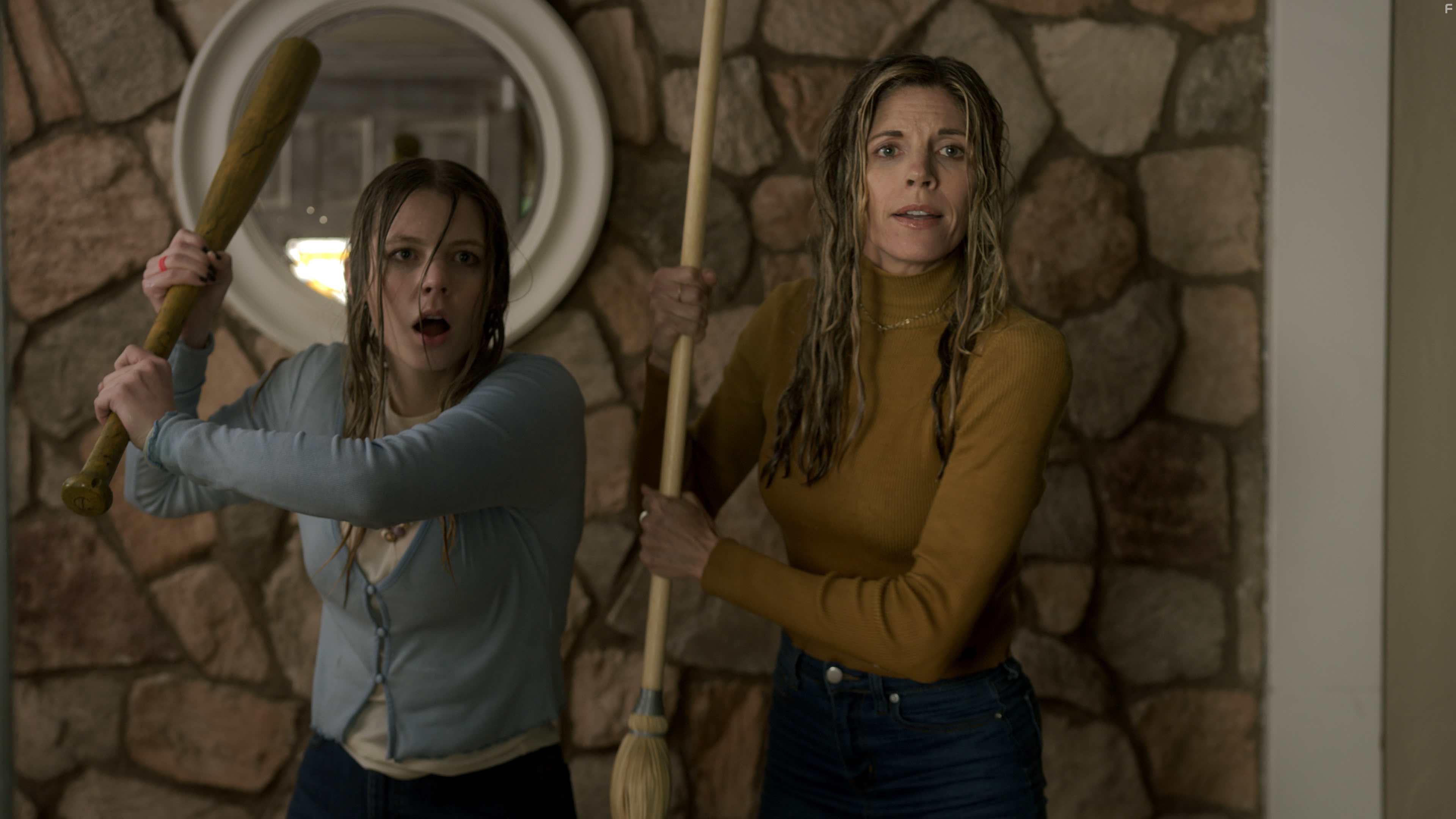 Andrea Bogart and Maya Jenson in Home, Not Alone (2023)