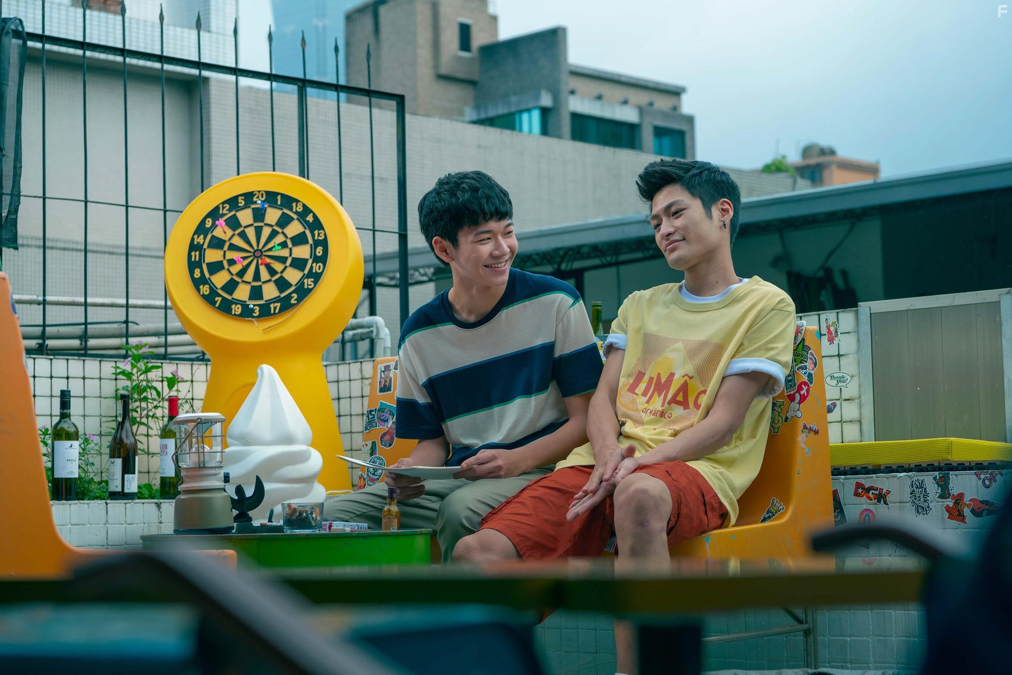 Devin Pan and Joseph Huang in Gai si de a xiu luo (2021)