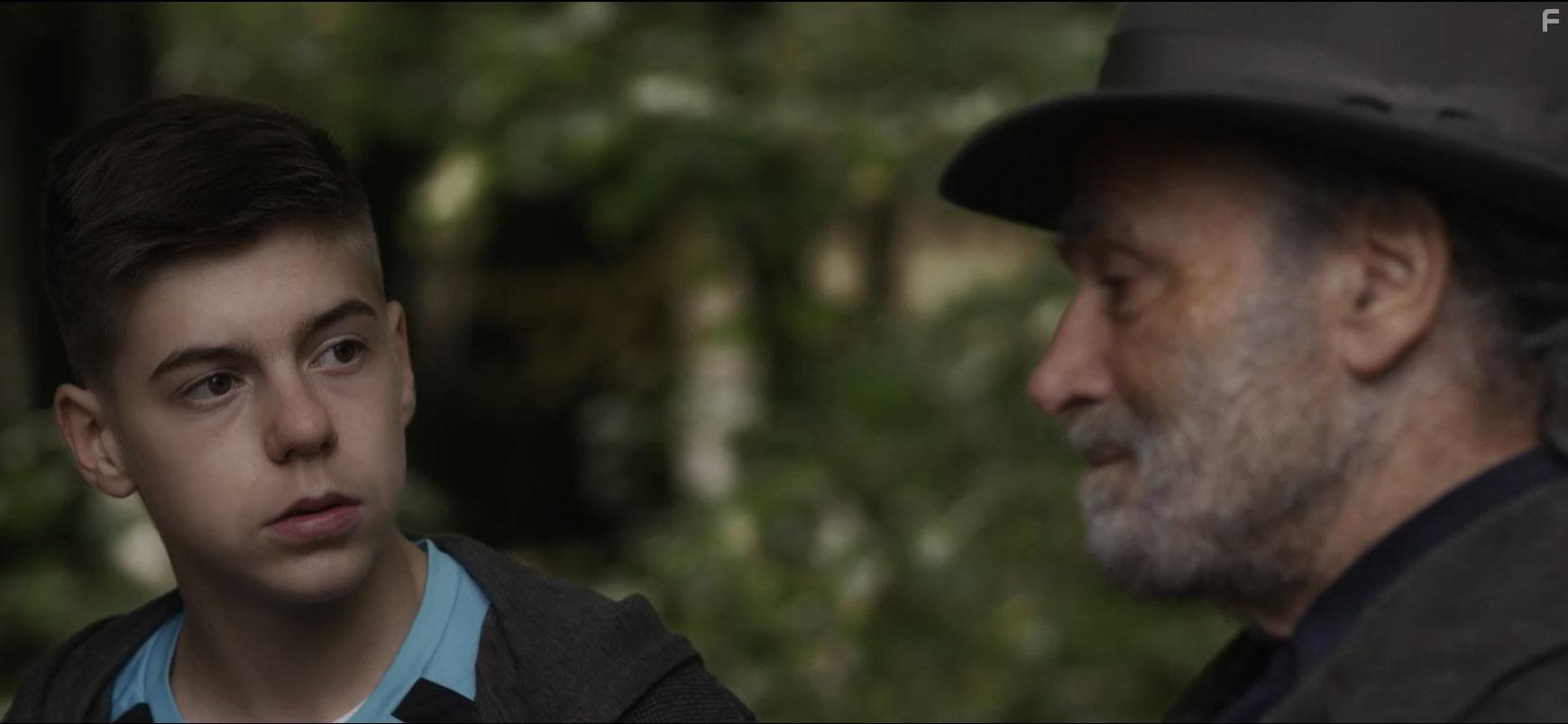 Franco Nero and Branimir Bobinac in The Match (2020)