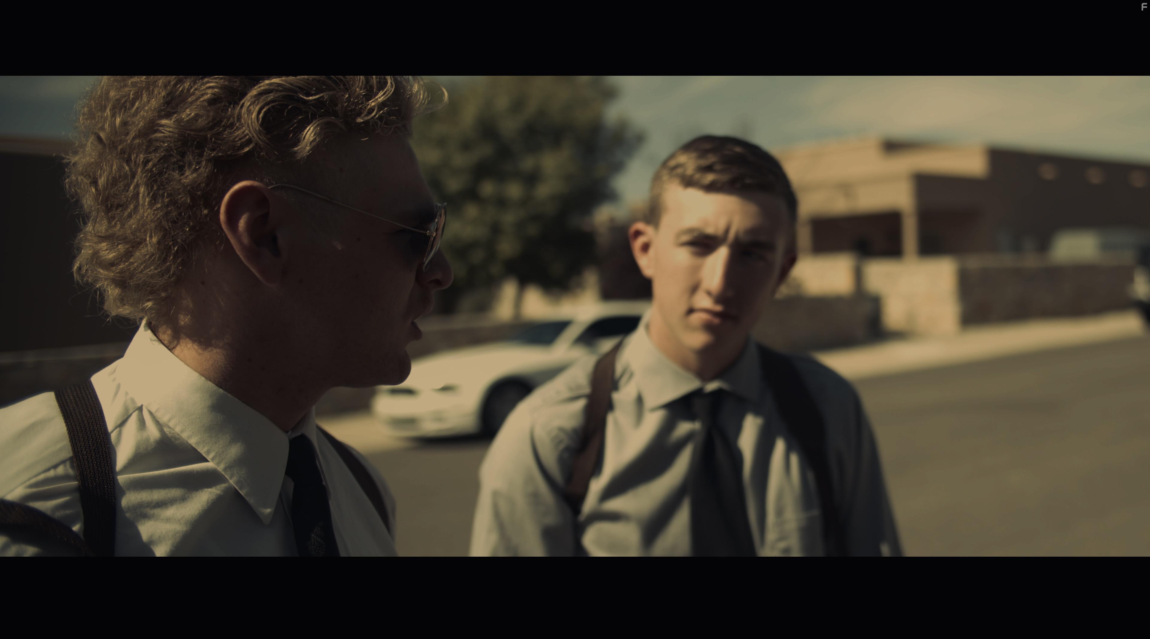 Nickolas S. Lowe and Alex White in Abnormality (2022)