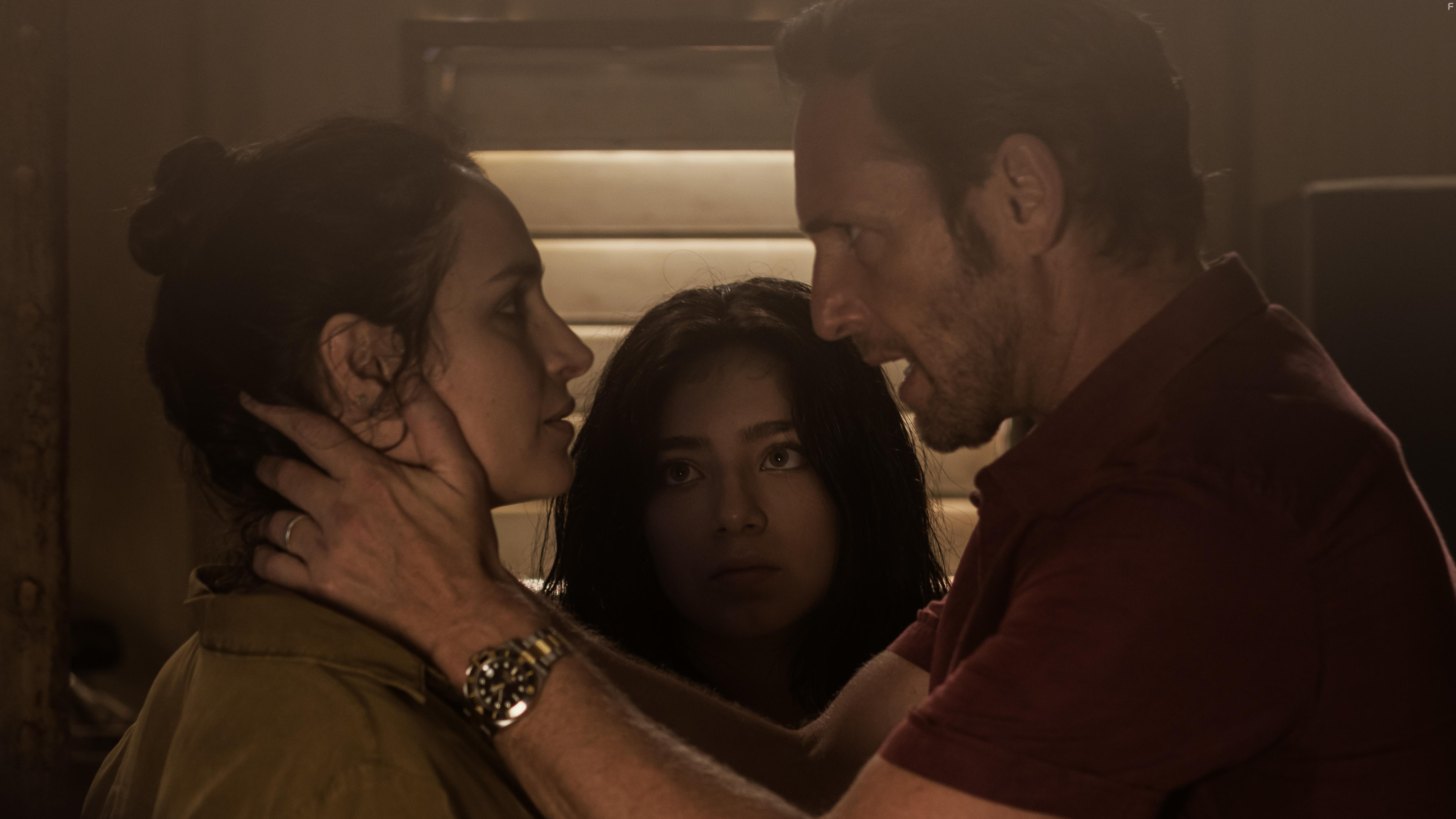 Josh Lucas, Fernanda Urrejola, and Venus Ariel in The Black Demon (2023)